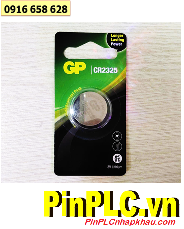 GP CR2325, Pin 3v lithium GP CR2325 Long Lasting Power chính hãng (Vỉ 01viên)